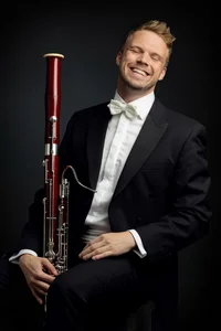 Benedikt Schobel, Musiker mit Fagott in der Hand